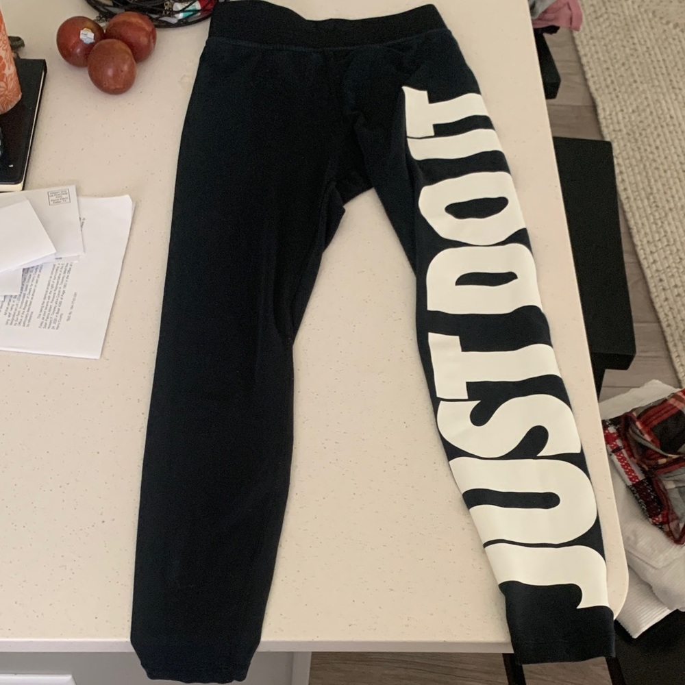 Nike Black and White Leggings